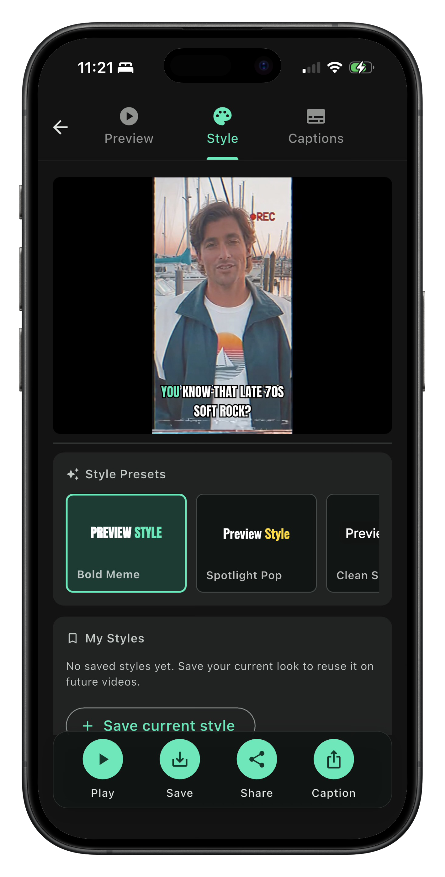 Verbatim style presets